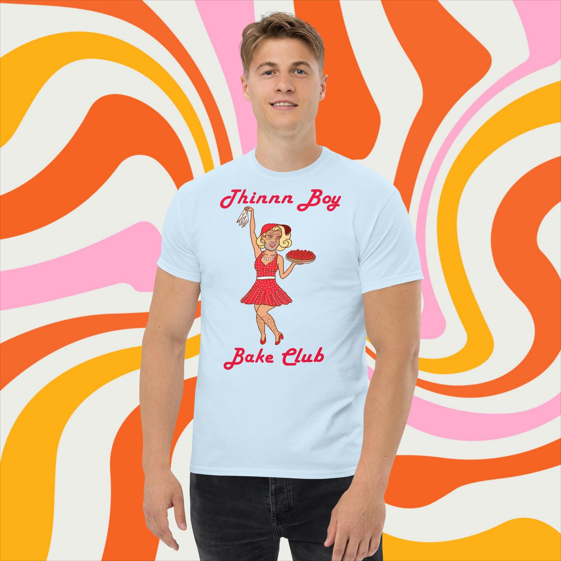 Thinnn Boy Bake Club The Fighter and The Kid TFATK Podcast Comedy 60s retro housewife Bryan Callen classic tee Next Cult Brand