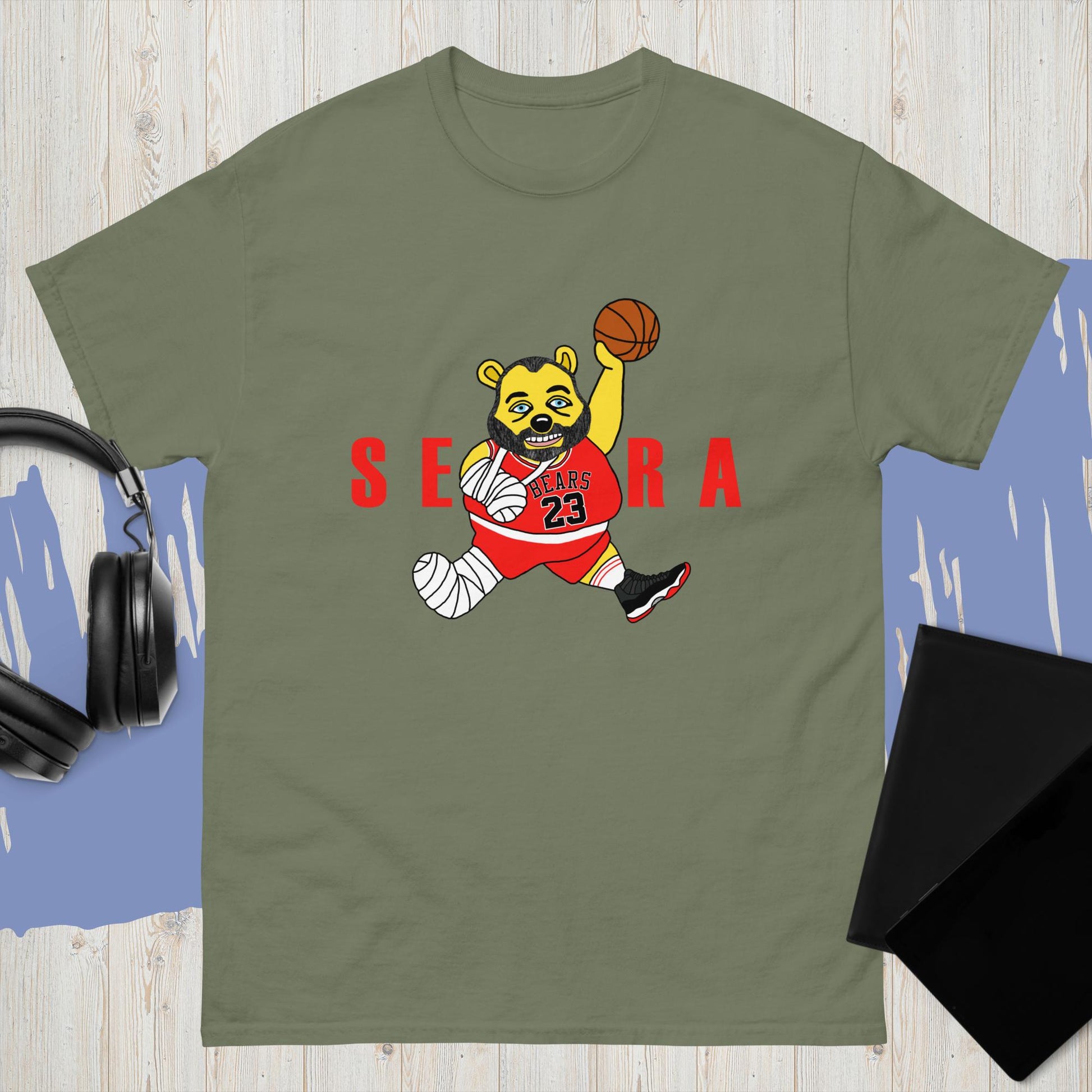 Air Segura, Tom Segura Basketball, Your Mom's House (YMH), 2 Bears 1 Cave, Funny Men's classic T-shirt Next Cult Brand 2 Bears 1 Cave, Air Segura, Podcasts, Stand-up Comedy, Tom Segura, YMH