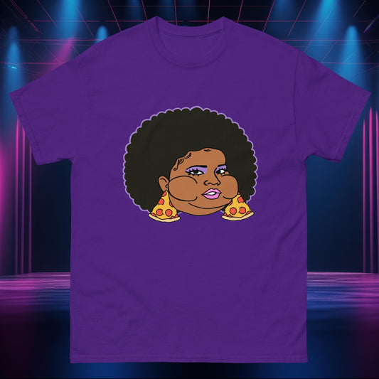 Pizzo Lizzo Pizza Lizzo Merch Lizzo Gift Body Positivity Body empowerment Lizzo classic tee Purple T-shirts Lizzo Music Next Cult Brand