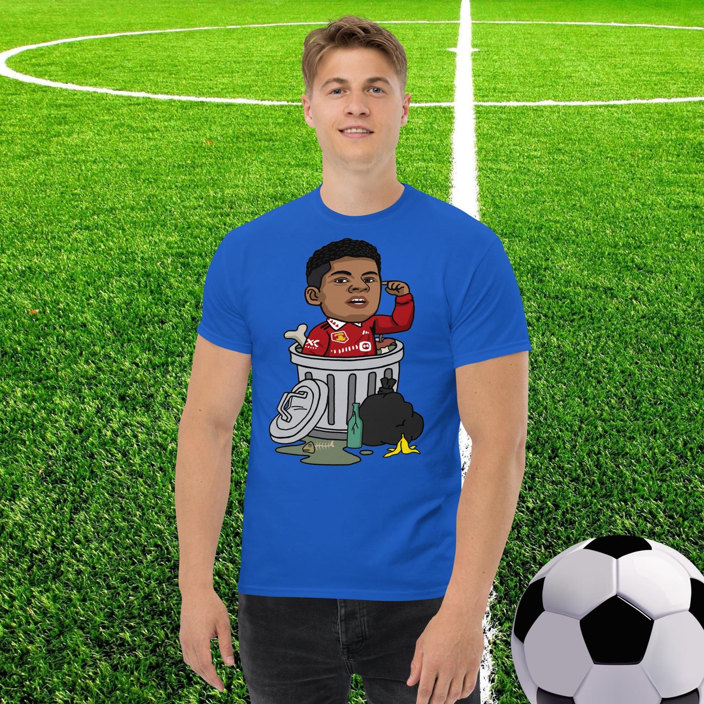 Trashford Marcus Rashford Manchester United Gift Man United Gift Marcus Rashford tee Royal T-shirts Football Manchester United Marcus Rashford Next Cult Brand