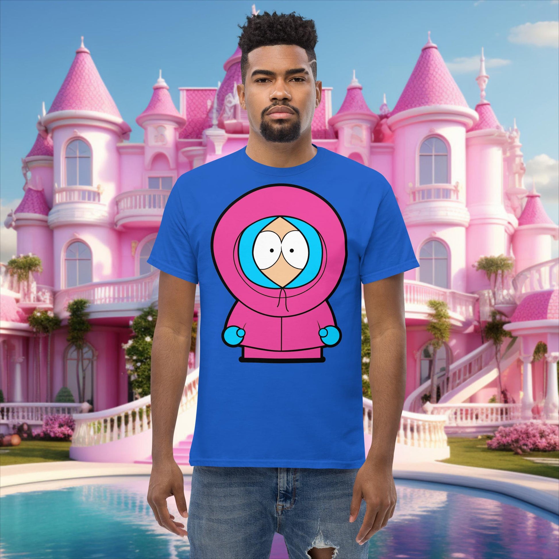 Kenny McCormick Ken Ryan Gosling Barbie South Park Kenny classic tee Royal T-shirts Barbie Ken Kenny Movies South Park TV Shows Next Cult Brand