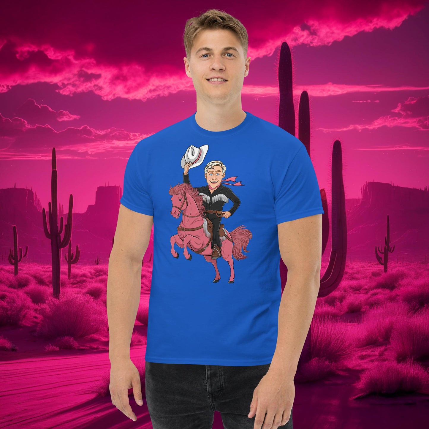 Ryan Gosling Ken Cowboy Horse Barbie Movie Patriarchy tee Next Cult Brand