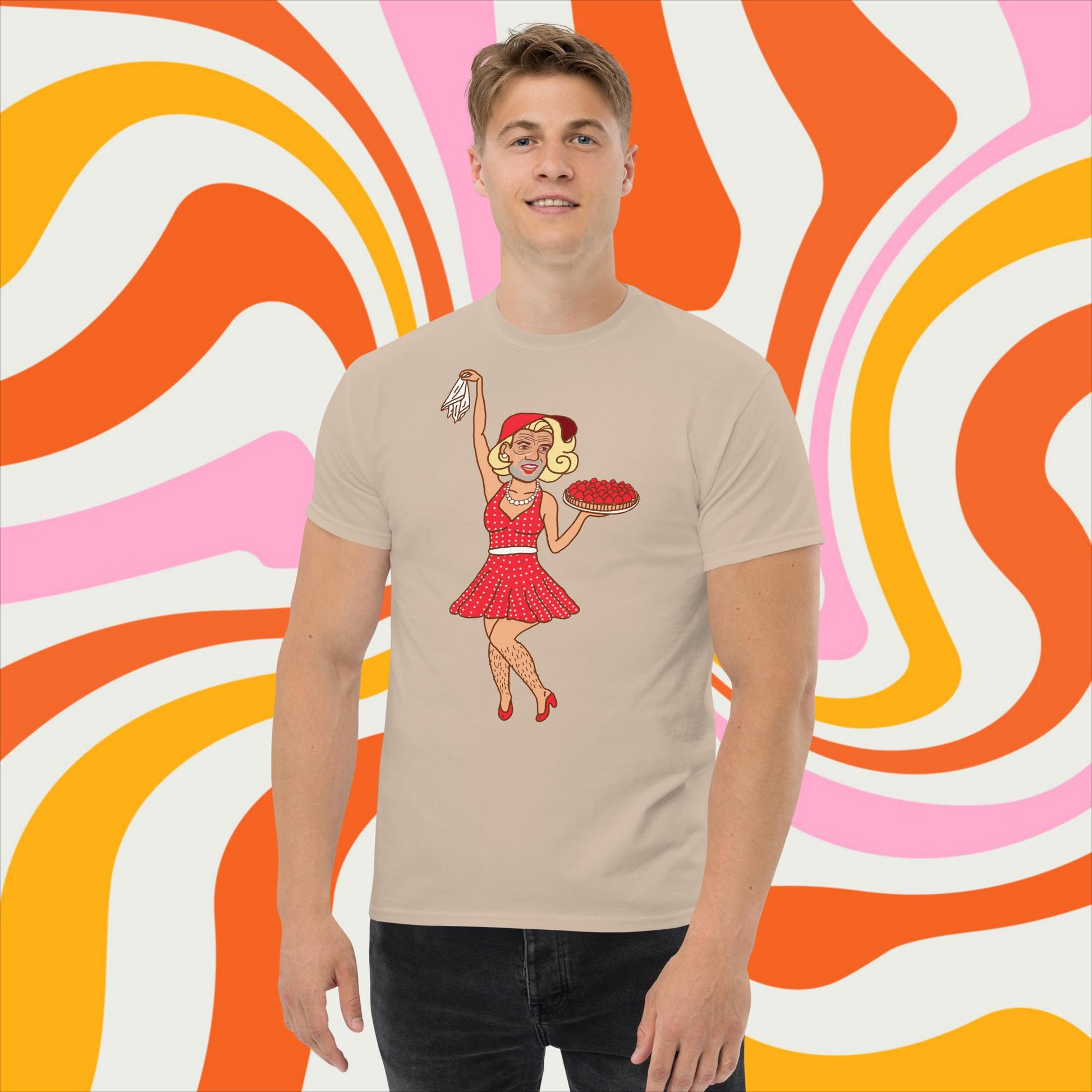 Thinnn Boy Bake Club The Fighter and The Kid TFATK Podcast Comedy 60s retro housewife Bryan Callen T-shirt Sand T-shirts Bryan Callen Podcasts Stand-up Comedy The Fighter and The Kid (TFATK) Thinnn Boy Bake Club Next Cult Brand