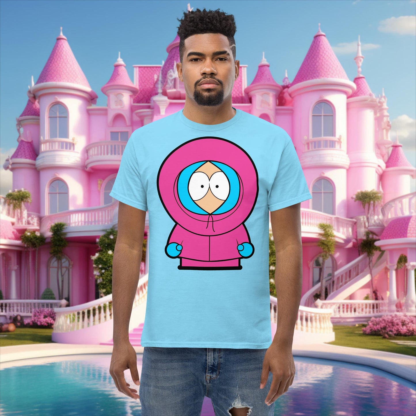 Kenny McCormick Ken Ryan Gosling Barbie South Park Kenny classic tee Sky T-shirts Barbie Ken Kenny Movies South Park TV Shows Next Cult Brand