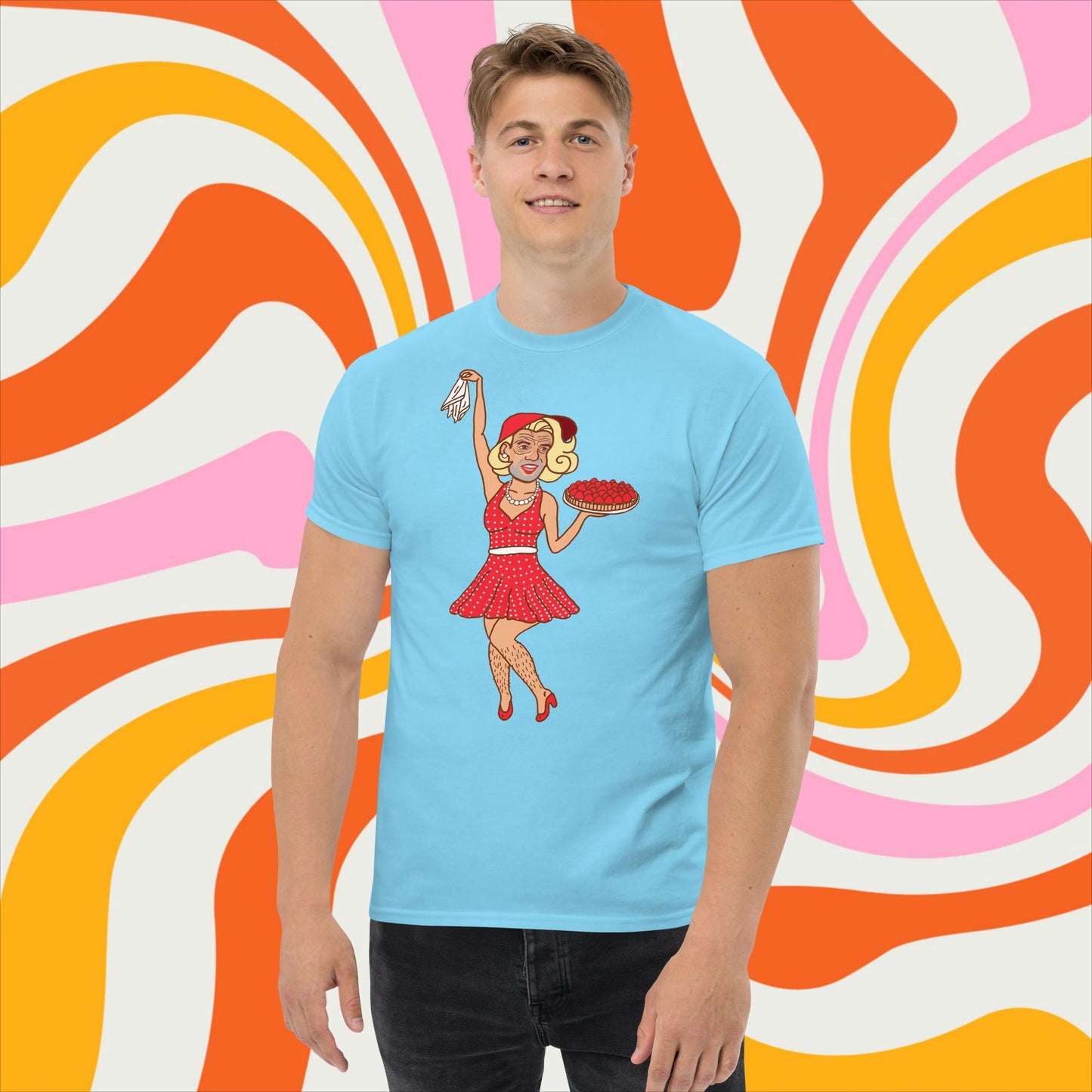 Thinnn Boy Bake Club The Fighter and The Kid TFATK Podcast Comedy 60s retro housewife Bryan Callen T-shirt Sky T-shirts Bryan Callen Podcasts Stand-up Comedy The Fighter and The Kid (TFATK) Thinnn Boy Bake Club Next Cult Brand