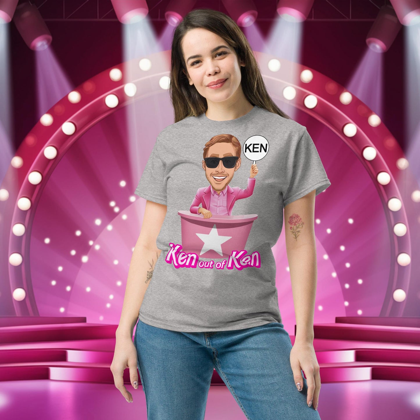 Ken out of Ken Ryan Gosling Barbie Movie tee Next Cult Brand