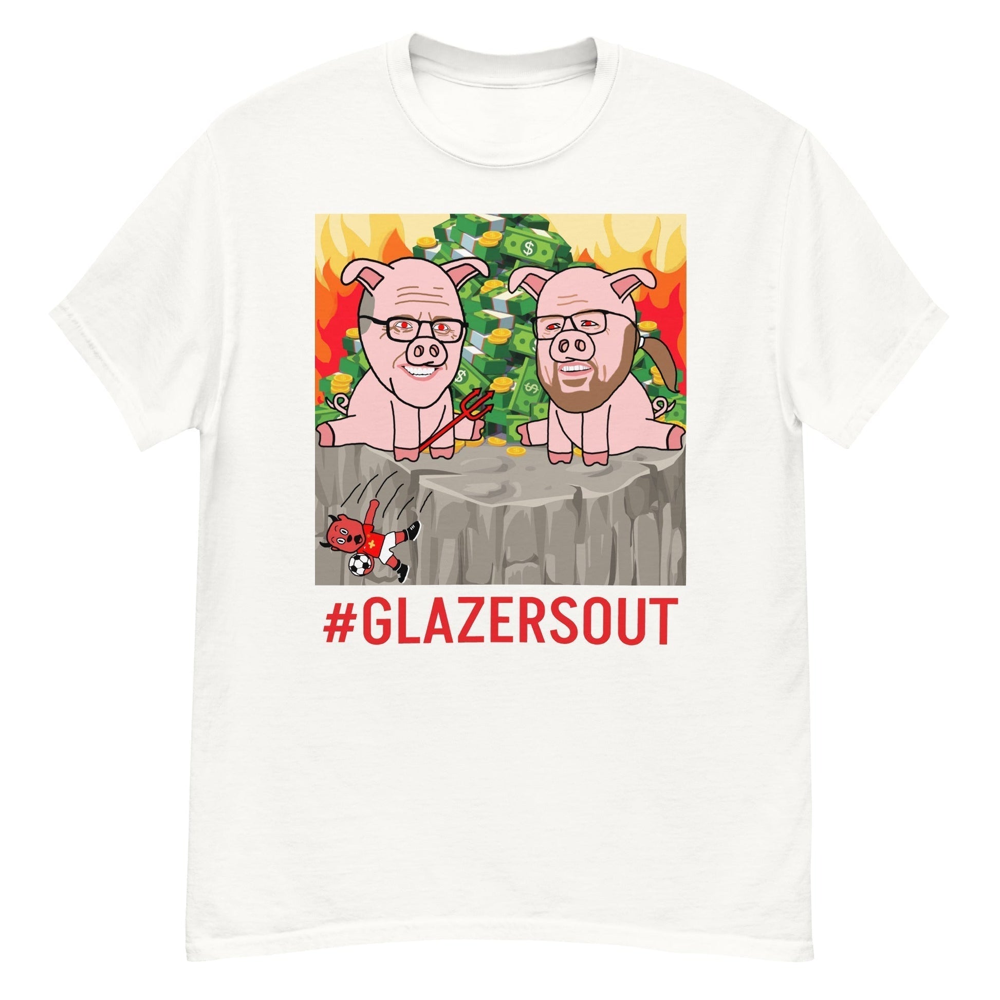 Glazers Out Manchester United T-shirt, Red Letters, #GlazersOut Next Cult Brand Football, GlazersOut, Manchester United