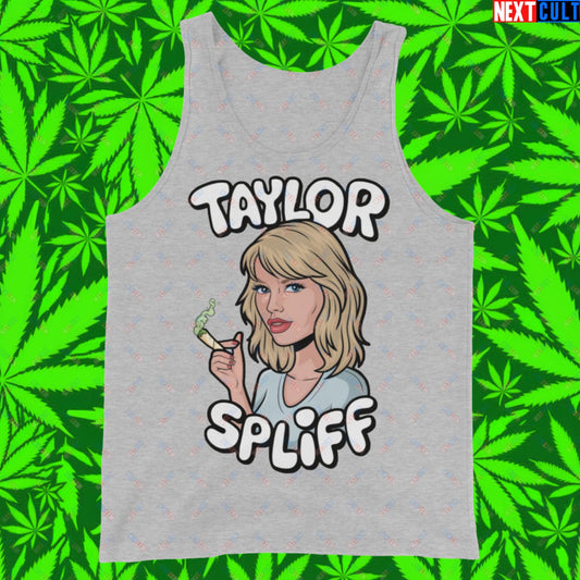 Taylor Spliff Pop Music Star Pothead Stoner Funny Weed Meme Tank Top Athletic Heather Tank Tops Music Weed Next Cult Brand