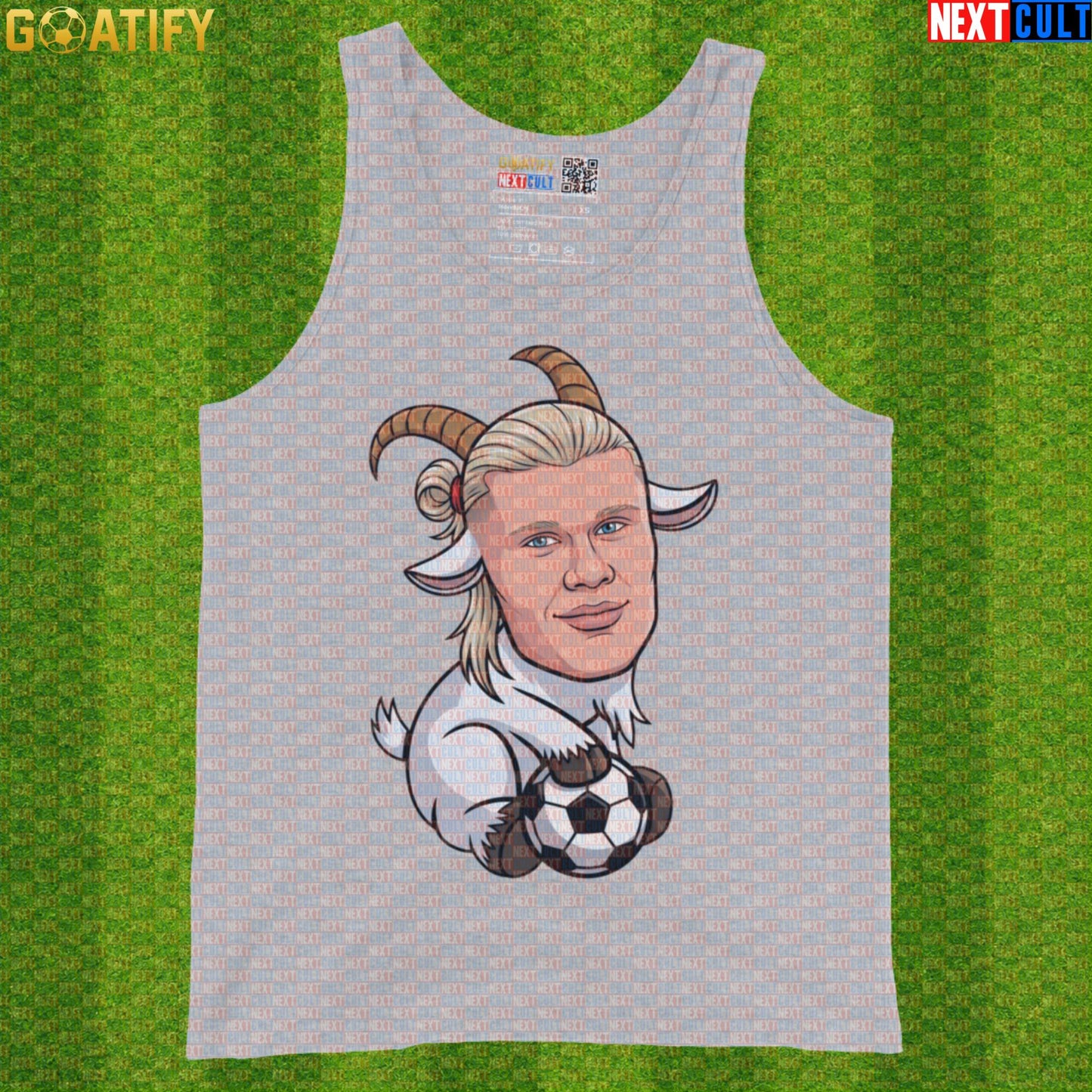 Erling Haaland Tank Top – Viking GOAT Muscle Shirt for Gym, Soccer and Norway Fans |  | ["Borussia Dortmund", "Erling Haaland", "Football", "Manchester City", "Norway", "Soccer"]