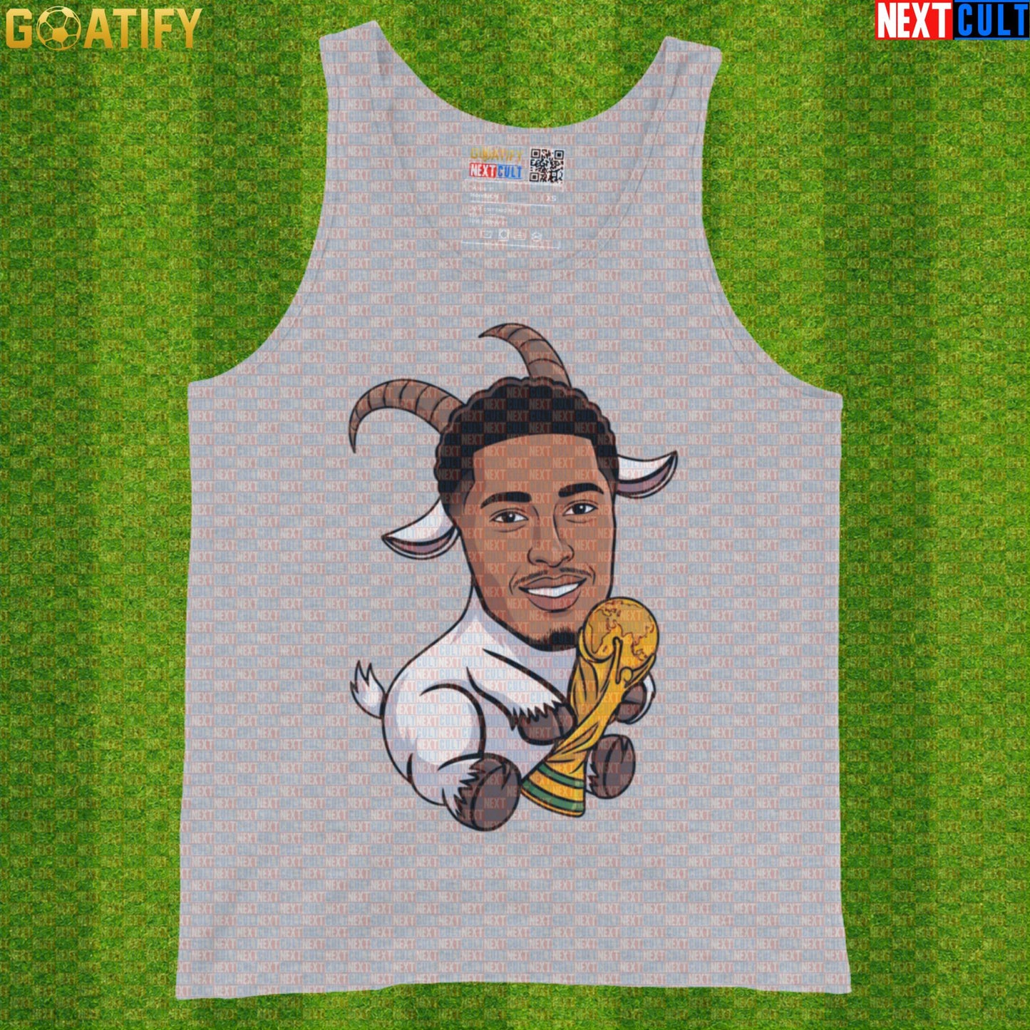 Jude Bellingham Tank Top – GOAT Muscle Shirt for England World Cup and Soccer Fans |  | ["England", "Football", "Jude Bellingham", "Real Madrid", "Soccer"]