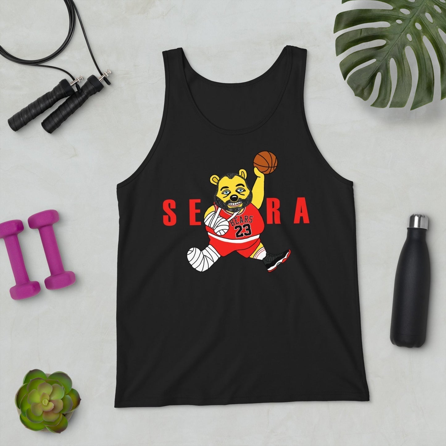 Air Segura, Tom Segura Basketball, Your Mom's House (YMH), 2 Bears 1 Cave, Funny Men's Tank Top Black Tank Tops 2 Bears 1 Cave Air Segura Podcasts Stand-up Comedy Tom Segura YMH Next Cult Brand