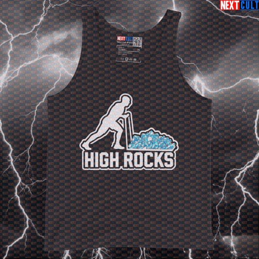 Funny HYROX High Rocks Gym Tank Top | Muscle Shirt For Functional Fitness & CrossFit Athletes Tank Tops Fitness Functional Fitness Gym Hyrox Workout Next Cult Brand