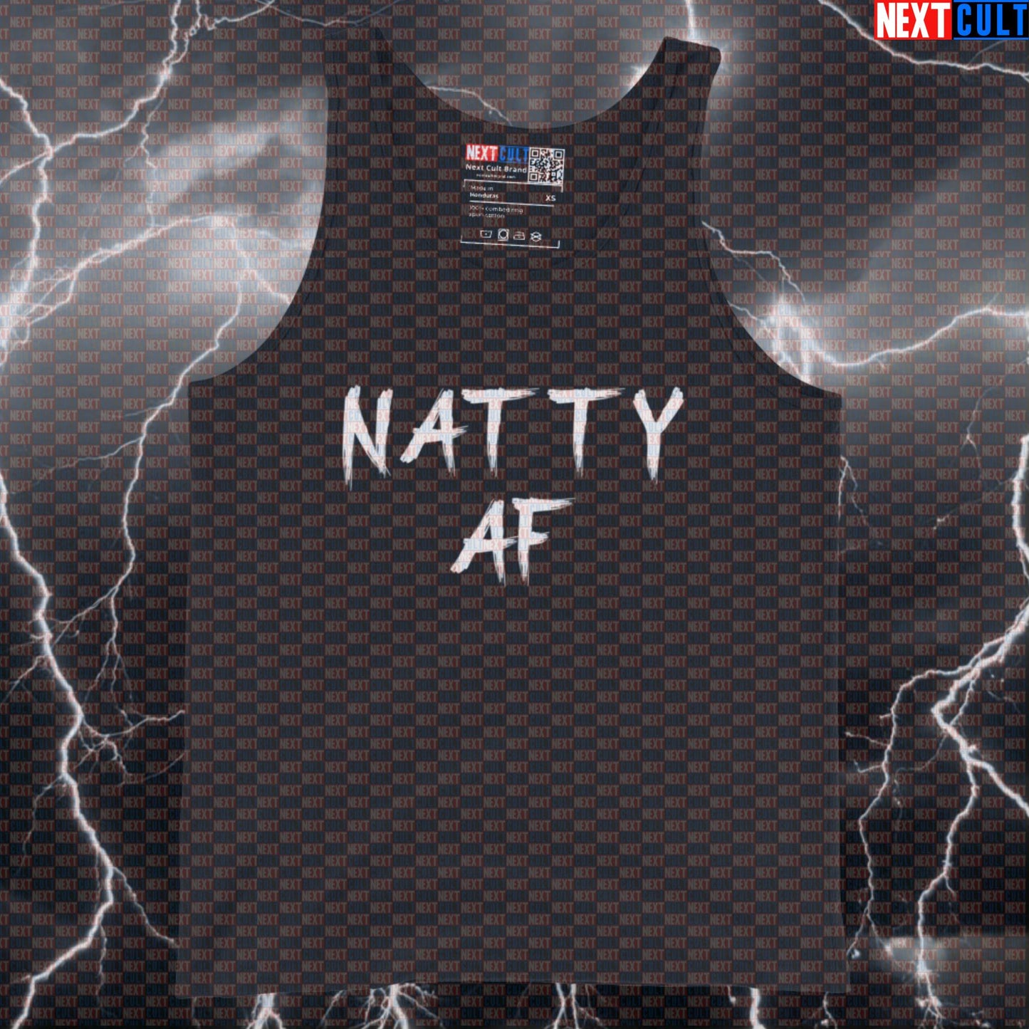 Natty AF Gym Tank Top | Funny Natural Bodybuilding Meme Muscle Shirt | Workout Vest For Lifters Tank Tops Bodybuilding Fitness Gym Natty Workout Next Cult Brand