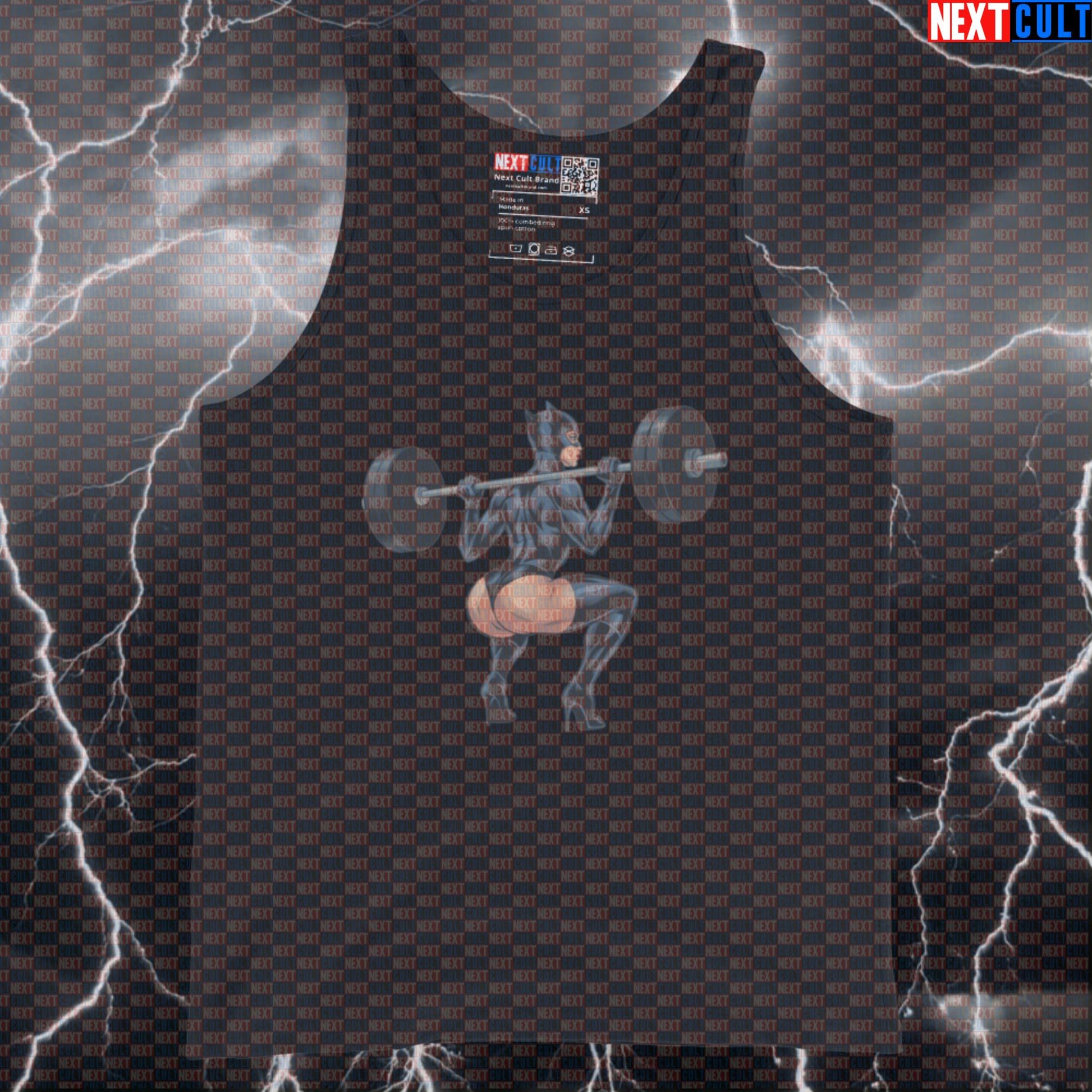 Funny Gym Girl Booty Builder Tank Top | Leg Day Muscle Shirt For Squats & Fitness | Cute Workout Vest Tank Tops Bodybuilding Catwoman Films Fitness Gym Leg Day Powerlifting Pump Cover Superheroes Workout Next Cult Brand