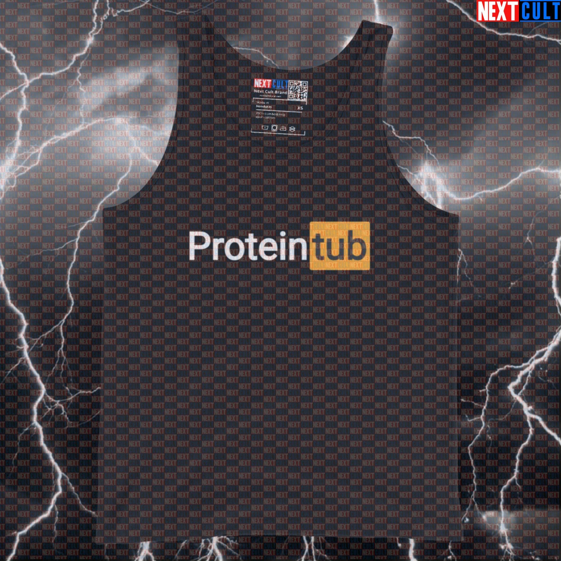 Funny Gym Bro Protein Tank Top | Muscle Shirt For Bodybuilders & Lifters | Fitness Meme Athletic Shirt Bodybuilding Fitness Gym Workout Next Cult Brand