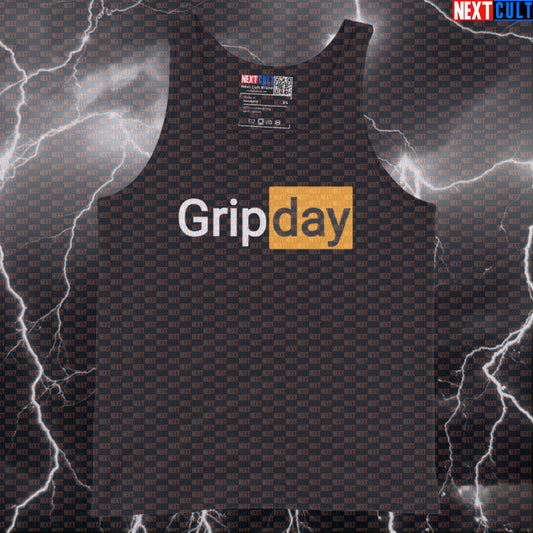 Grip Day Szn Funny Gym Tank Top | Bodybuilding & Powerlifting Muscle Shirt Tank Tops Fitness Grip Training Gym Workout Next Cult Brand