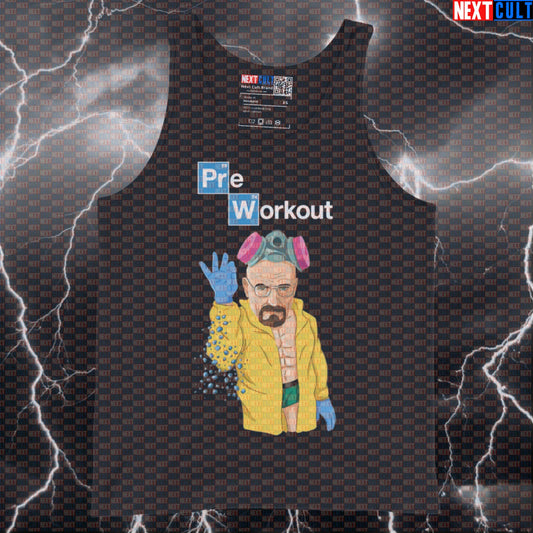 Funny Sprinkling Preworkout Gym Tank Top | Breaking Bad Fitness Meme Muscle Shirt For Lifters & Gym Bros Tank Tops Bodybuilding Breaking Bad Fitness Gym TV Workout Next Cult Brand