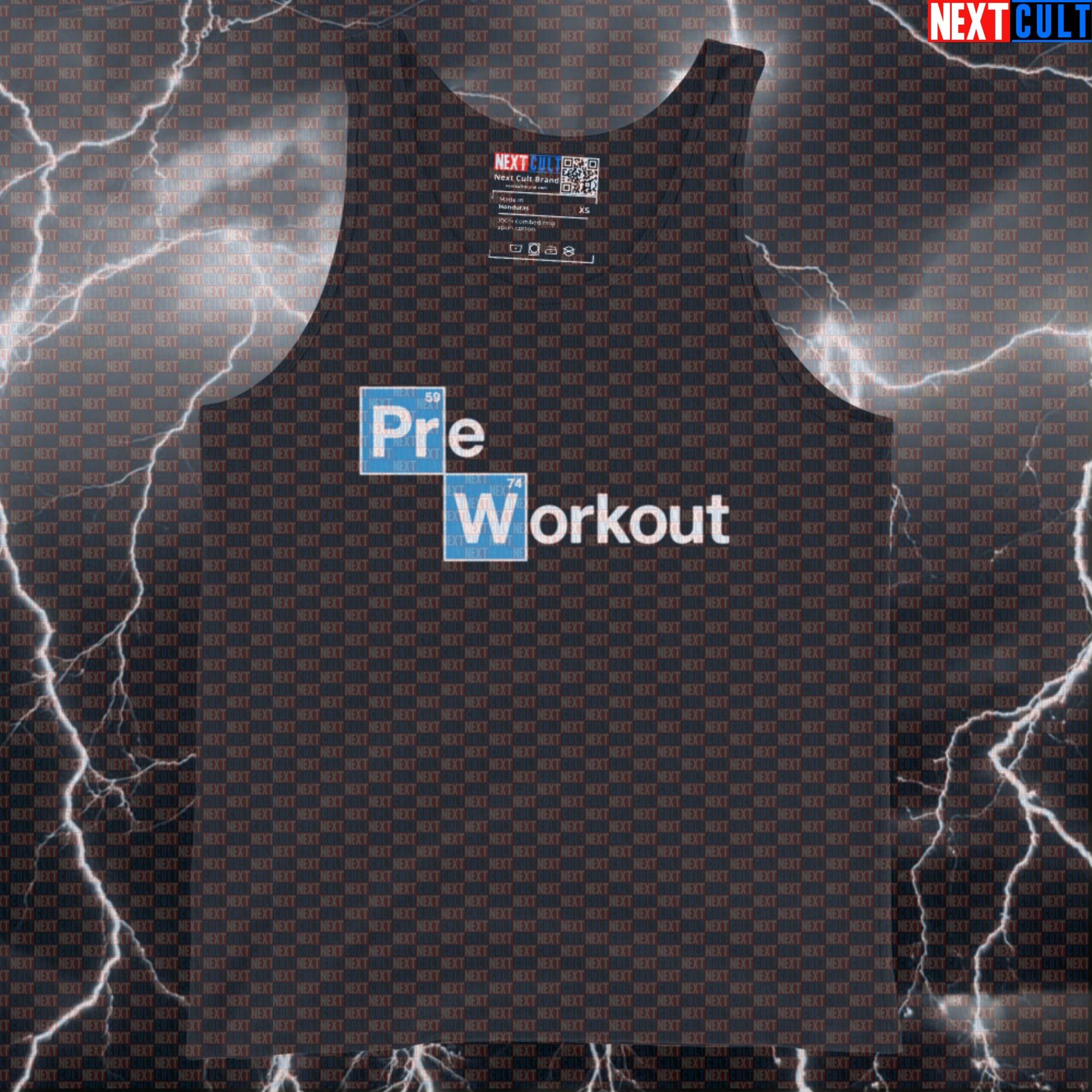 Funny Pre-Workout Lovers Gym Tank Top | Breaking Bad Meme Muscle Shirt For Lifters & Gym Bros Tank Tops Bodybuilding Breaking Bad Fitness Gym Powerlifting TV Workout Next Cult Brand