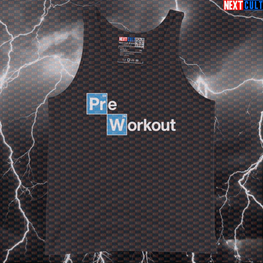 Funny Pre-Workout Lovers Gym Tank Top | Breaking Bad Meme Muscle Shirt For Lifters & Gym Bros Tank Tops Bodybuilding Breaking Bad Fitness Gym Powerlifting TV Workout Next Cult Brand