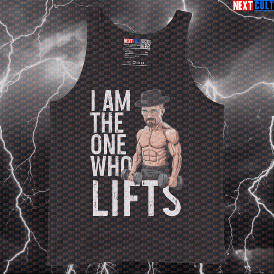 I Am The One Who Lifts Gym Tank Top | Breaking Bad Muscle Shirt For Powerlifters & Funny Workout Tops Tank Tops Bodybuilding Breaking Bad Fitness Gym TV Workout Next Cult Brand