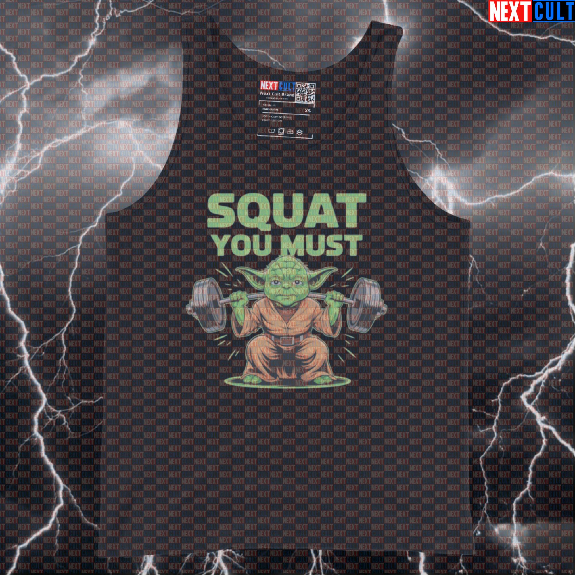 Funny Squat You Must Gym Tank Top | Star Wars Leg Day Meme Muscle Shir –  Next Cult Brand, image size:2000x2000