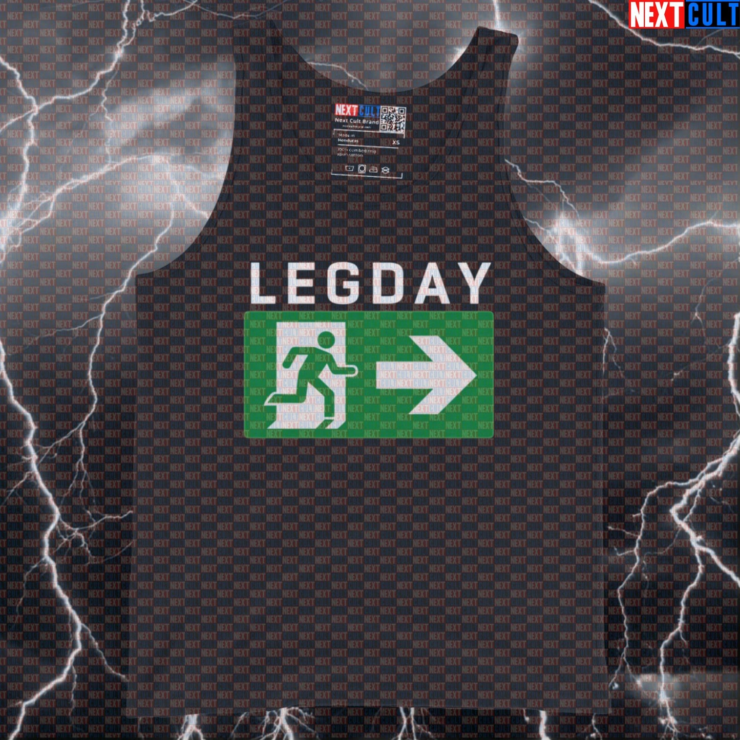 Funny Leg Day No Thanks Gym Tank Top | Skip Leg Day Meme Muscle Shirt For Lifters | Squats Deadlifts Vest Bodybuilding Fitness Gym Leg Day Powerlifting Workout Next Cult Brand