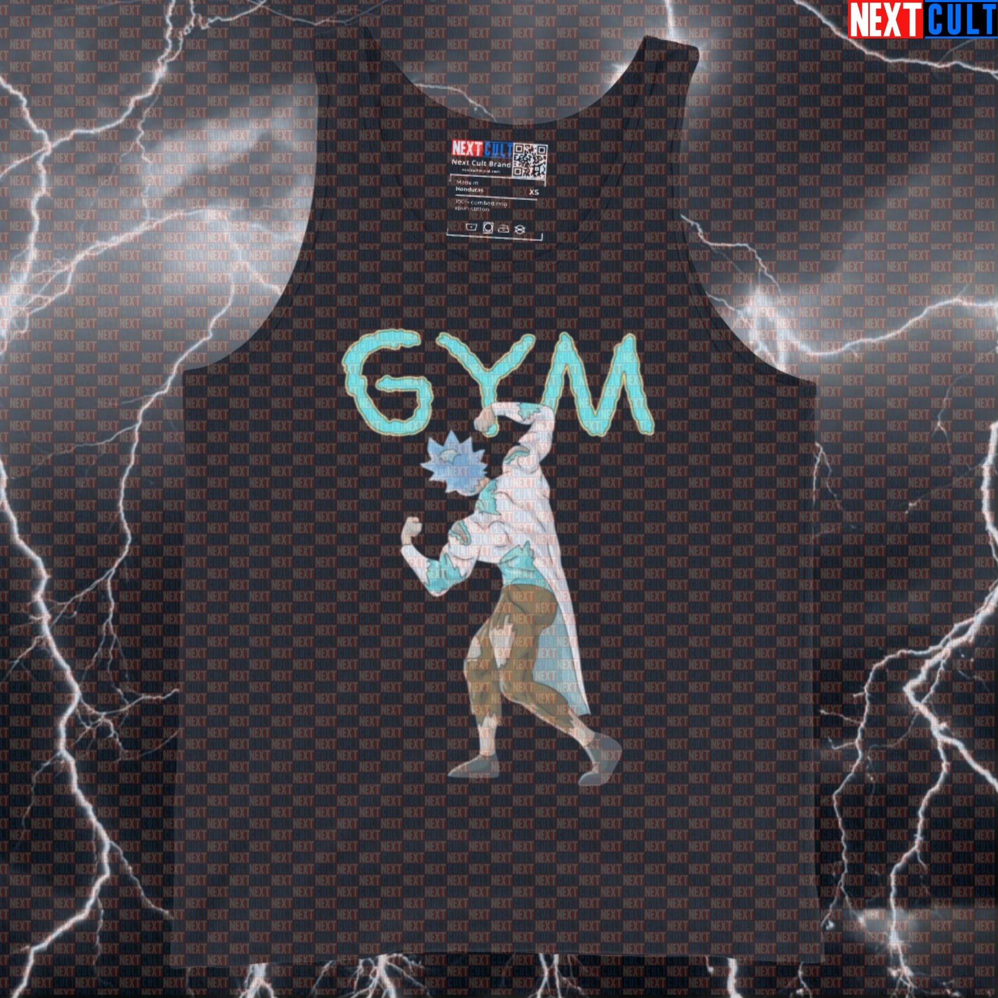 Science Based Lifting Funny Gym Tank Top | Rick and Morty Muscle Shirt For Evidence-Based Gym Bros Bodybuilding Fitness Gym Rick and Morty TV Workout Next Cult Brand
