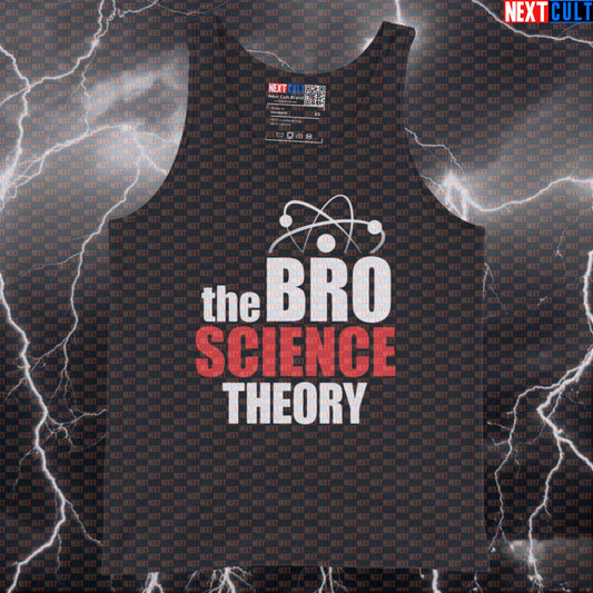 Bro Science Theory Gym Tank Top | Big Bang Bodybuilding Vest Funny Muscle Shirt Bodybuilding Fitness Gym TV Workout Next Cult Brand