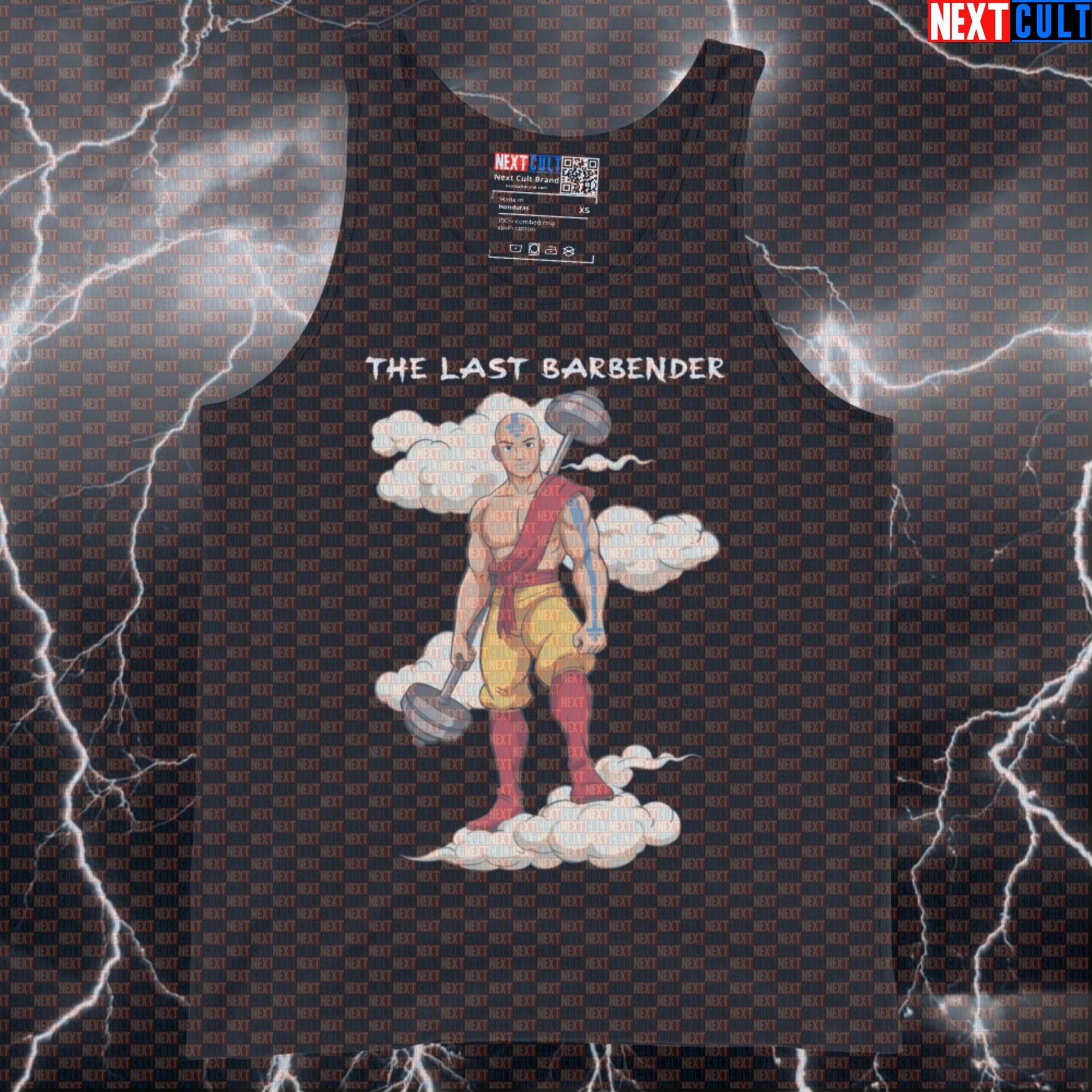 The Last Barbender Gym Tank Top | Funny Bending Bars Muscle Shirt | Avatar Meme Workout Vest Tank Tops Bodybuilding Fitness Gym Powerlifting TV Workout Next Cult Brand