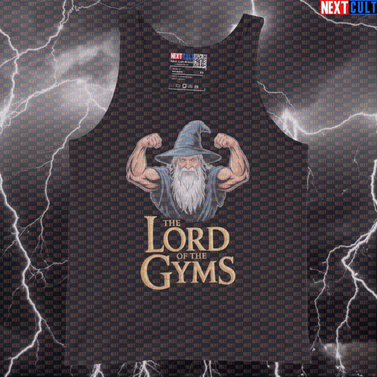Funny Lord of the Gyms Gym Tank Top | Muscle Shirt For Lifters & Fitness Wizards | Fitness Meme Vest Tank Tops Bodybuilding Books Films Fitness Gym Lord of the Rings Workout Next Cult Brand