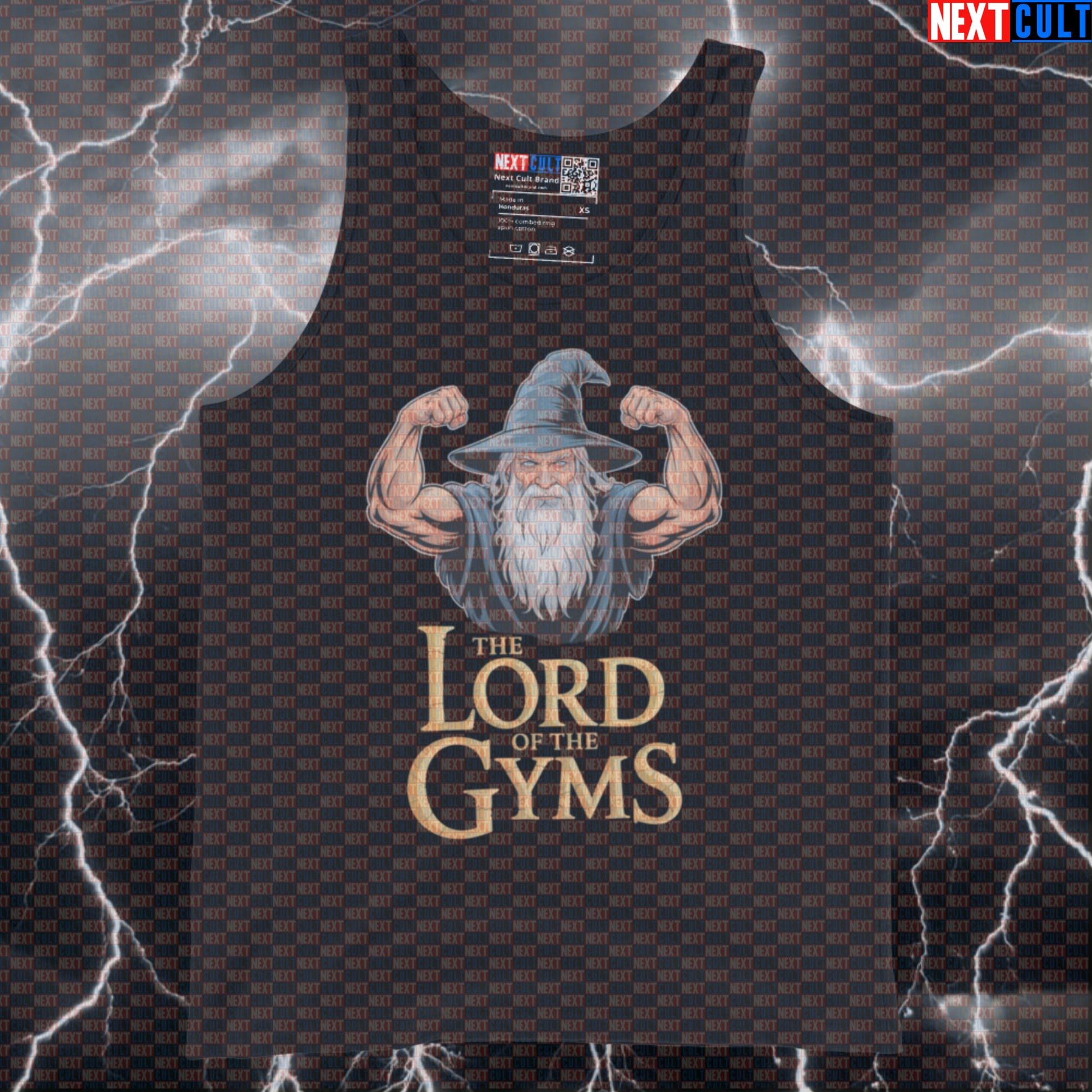 Funny Lord of the Gyms Gym Tank Top | Muscle Shirt For Lifters & Fitness Wizards | Fitness Meme Vest Tank Tops Bodybuilding Books Films Fitness Gym Lord of the Rings Workout Next Cult Brand