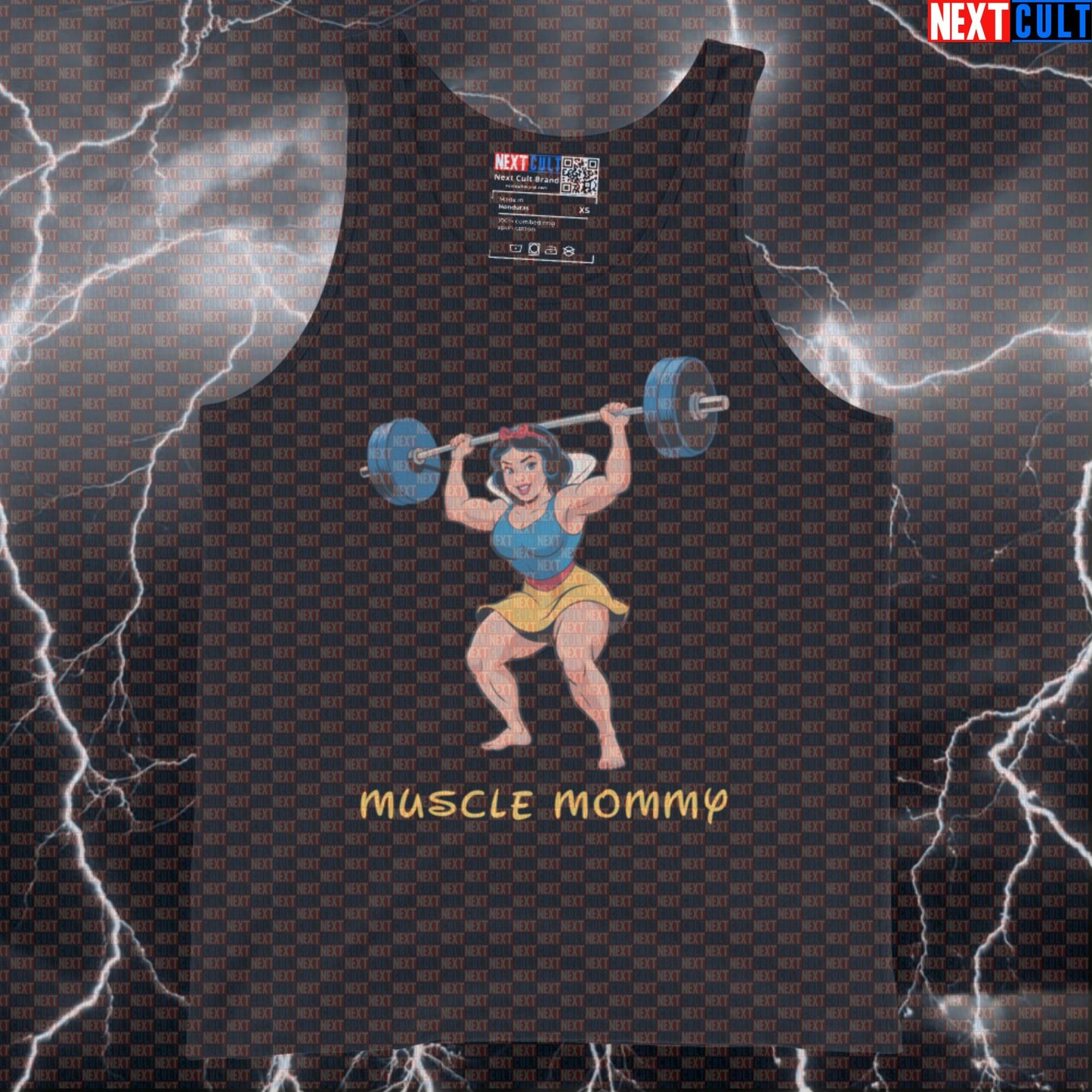 Muscle Mommy Gym Princess Funny Workout Tank Top - Gym Princess Vest Muscle Shirt for Women Tank Tops Bodybuilding Films Fitness Gym Leg Day Powerlifting Workout Next Cult Brand