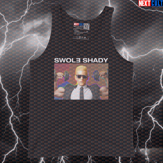 The Real Swole Shady Gym Tank Top | Rap Parody Muscle Shirt For Gains Tank Tops Bodybuilding Eminem Fitness Gym Hip Hop Workout Next Cult Brand