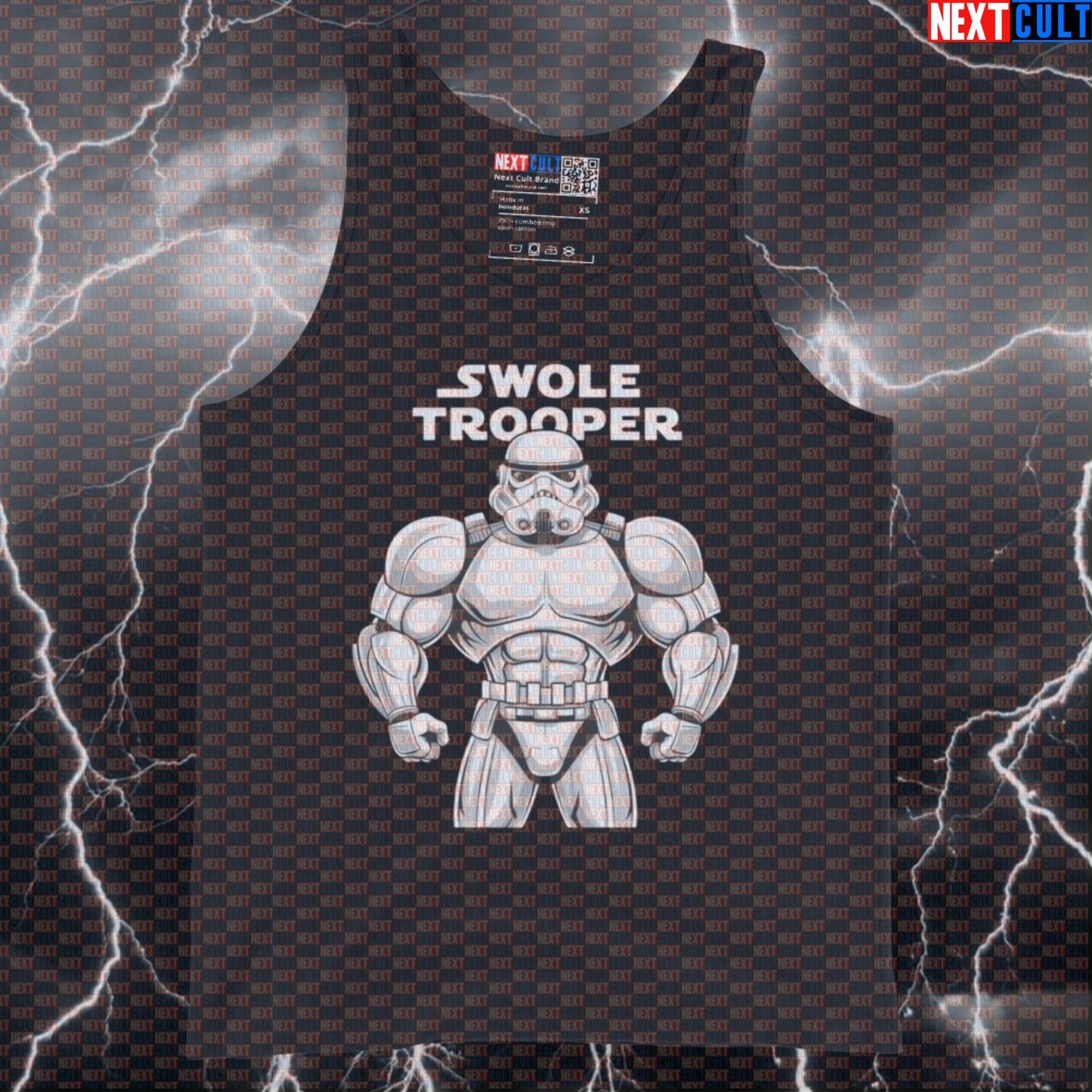 Swole Trooper Gym Tank Top | Star Wars Inspired Muscle Shirt | Funny Fitness Meme Athletic Shirt Tank Tops Bodybuilding Films Fitness Gym Star Wars Workout Next Cult Brand