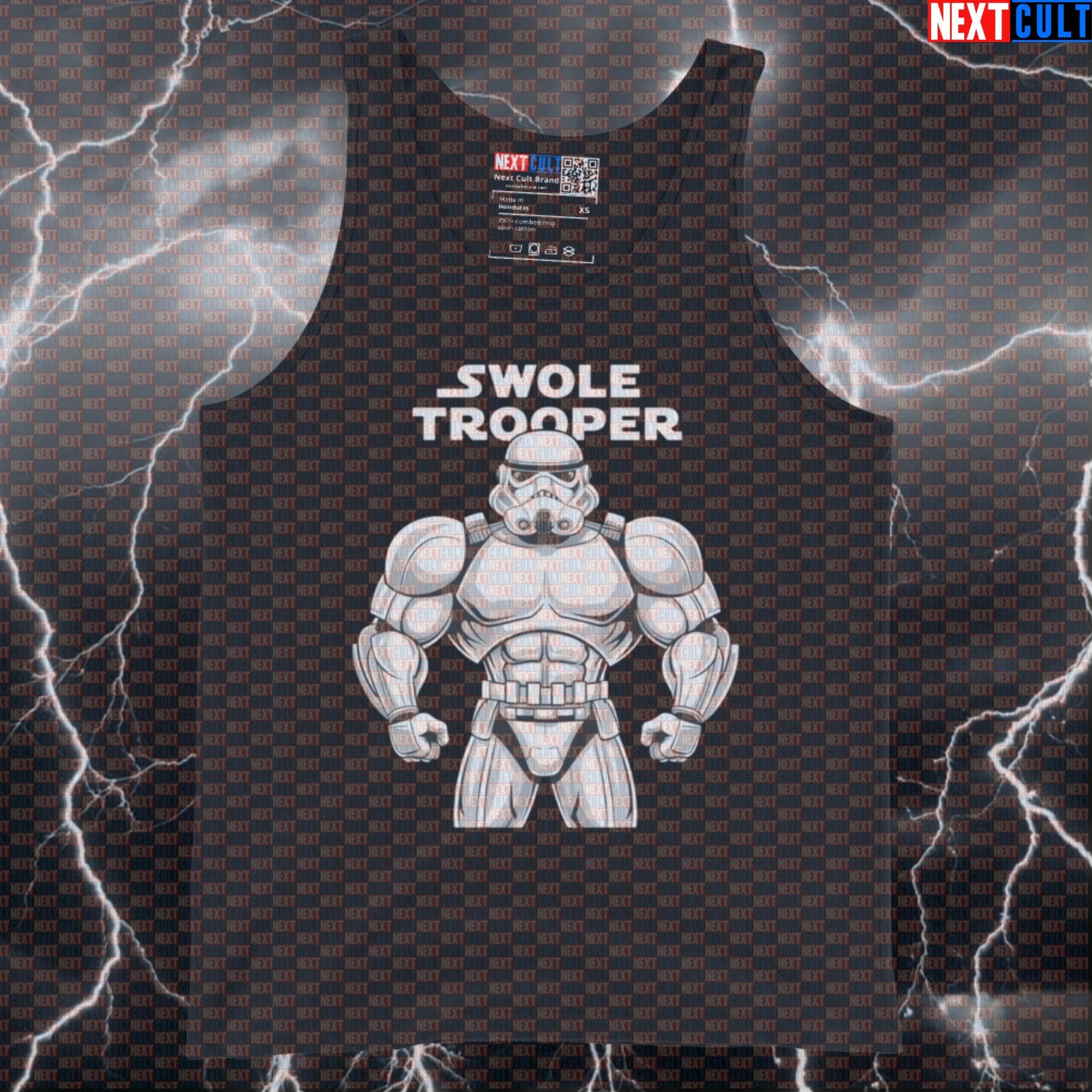 Swole Trooper Gym Tank Top | Star Wars Inspired Muscle Shirt | Funny Fitness Meme Athletic Shirt Tank Tops Bodybuilding Films Fitness Gym Star Wars Workout Next Cult Brand