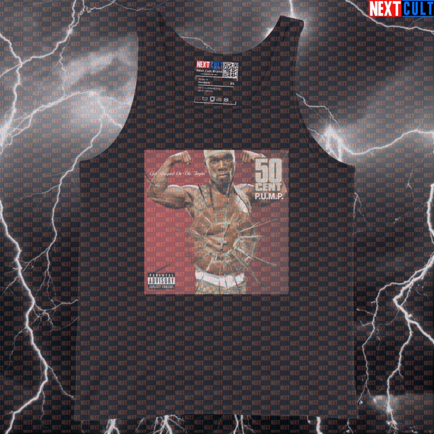 Get Ripped Or Die Tryin' Gym Tank Top | 50 Cent Album Parody Muscle Shirt Tank Tops 50 Cent Bodybuilding Fitness Gym Hip Hop Workout Next Cult Brand
