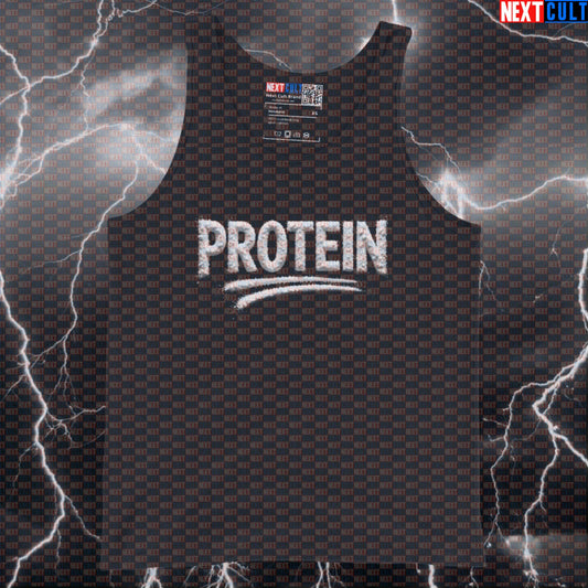 Funny Protein Sniffing Gym Tank Top | Hilarious Bodybuilding Meme Muscle Shirt | Gym Bro Vest Bodybuilding Fitness Gym Workout Next Cult Brand