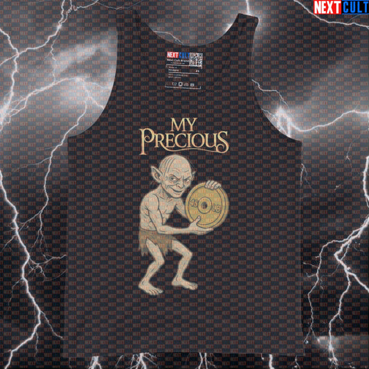 My Precious Gym Tank Top | Lord of the Weights Funny Bodybuilding Vest For Muscle Tank Tops Bodybuilding Films Fitness Gym Lord of the Rings Powerlifting Workout Next Cult Brand
