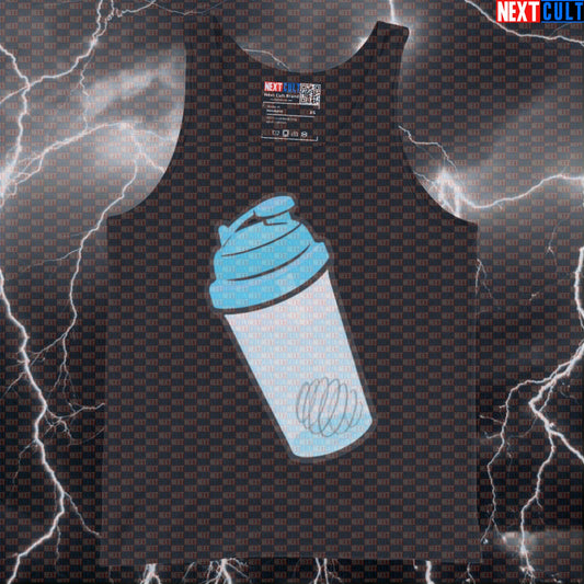 Funny Protein Shaker Bottle Tank Top: Gym Meme Vest For Muscle & Fitness Tank Tops Bodybuilding Fitness Gym Workout Next Cult Brand