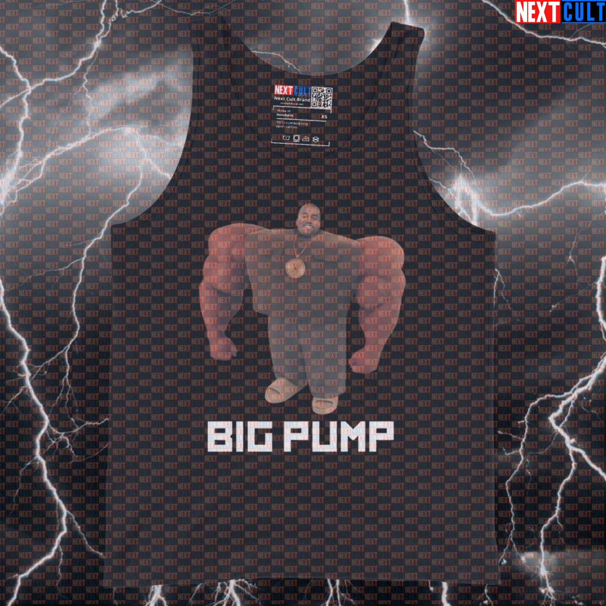 Big Pump Kanye Gym Meme Tank Top | I Love It Boxy Parody Muscle Workout Vest Tank Tops Bodybuilding Fitness Gym Hip Hop Kanye West Workout Next Cult Brand