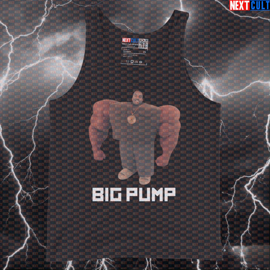 Big Pump Kanye Gym Meme Tank Top | I Love It Boxy Parody Muscle Workout Vest Tank Tops Bodybuilding Fitness Gym Hip Hop Kanye West Workout Next Cult Brand