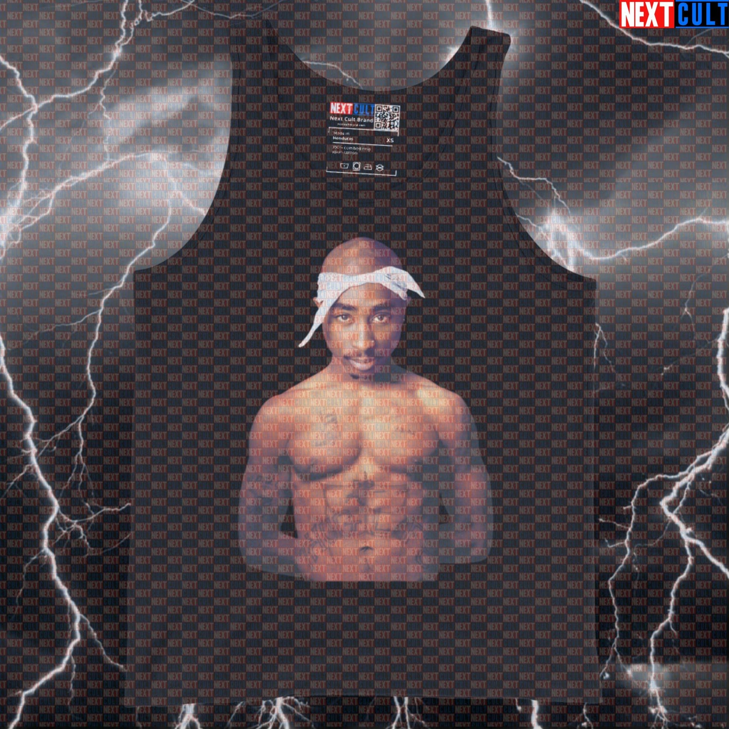 6Pac Shakur Muscle Tank Top | Funny Gym Vest for Bodybuilding & Six Pack Abs Tank Tops 2Pac Bodybuilding Fitness Gym Hip Hop Workout Next Cult Brand