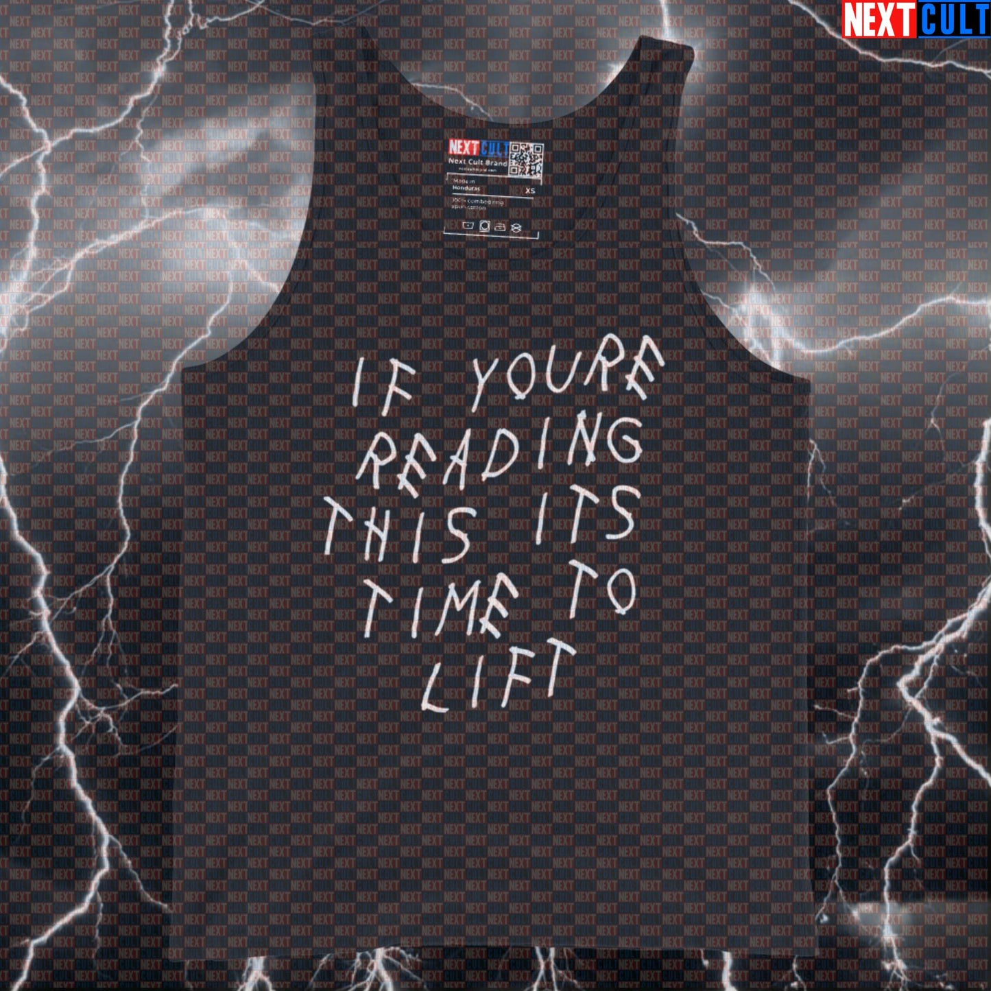 If You're Reading This It's Time To Lift Tank Top | Drake Gym Meme Muscle Shirt Tank Tops Bodybuilding Drake Fitness Gym Hip Hop Powerlifting Workout Next Cult Brand