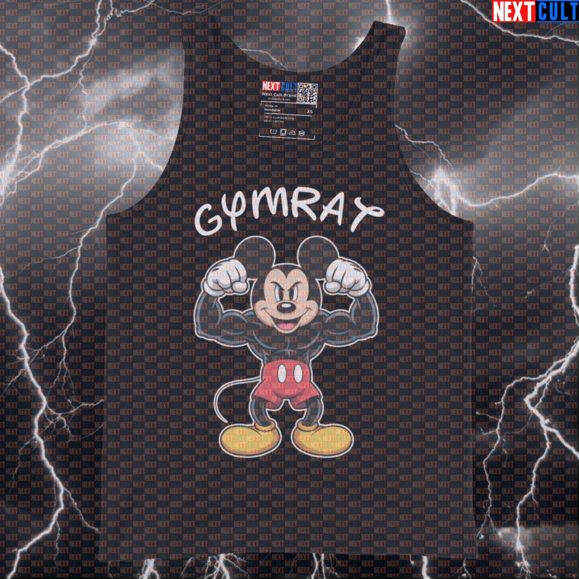 Funny Gym Rats Tank Top | Mickey Themed Muscle Shirt For Lifters | Gym Bro Workout Vest Bodybuilding Fitness Gym Gymrat TV Workout Next Cult Brand