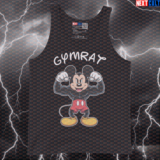 Funny Gym Rats Tank Top | Mickey Themed Muscle Shirt For Lifters | Gym Bro Workout Vest Bodybuilding Fitness Gym Gymrat TV Workout Next Cult Brand