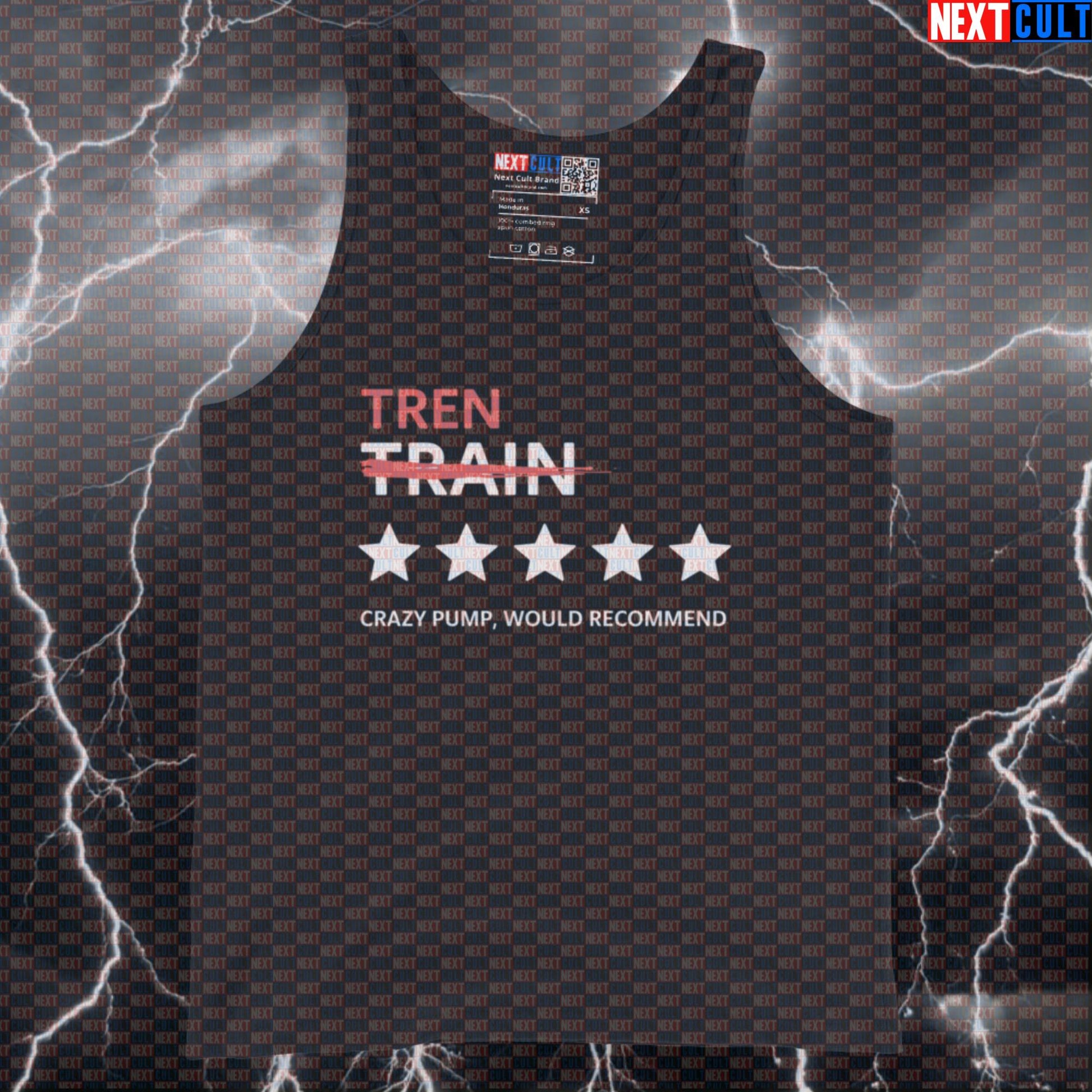 Funny Not Natty Gym Tank Top | Tren Review Meme Muscle Shirt | Bodybuilding Humor Vest Bodybuilding Fitness Gym Steroids Workout Next Cult Brand