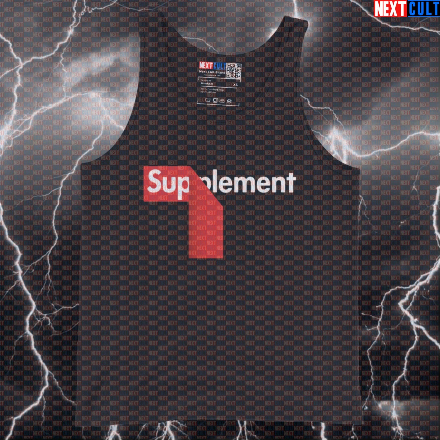 Funny Supplement Lover Gym Tank Top | Hypebeast Pre-Workout Meme Muscle Shirt | Supreme Style Vest Bodybuilding Fitness Gym Steroids Workout Next Cult Brand