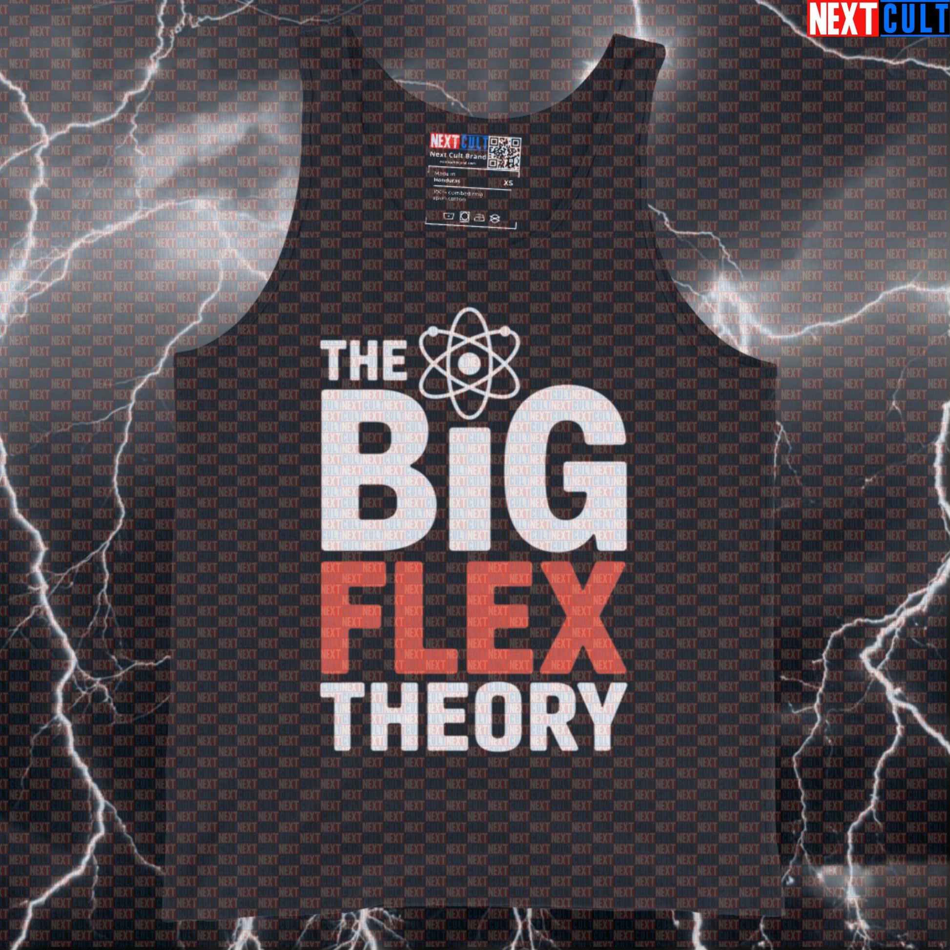 The Big Flex Theory Gym Tank Top | Science Based Lifting Muscle Shirt | Bazinga Workout Vest Bodybuilding Fitness Gym TV Workout Next Cult Brand