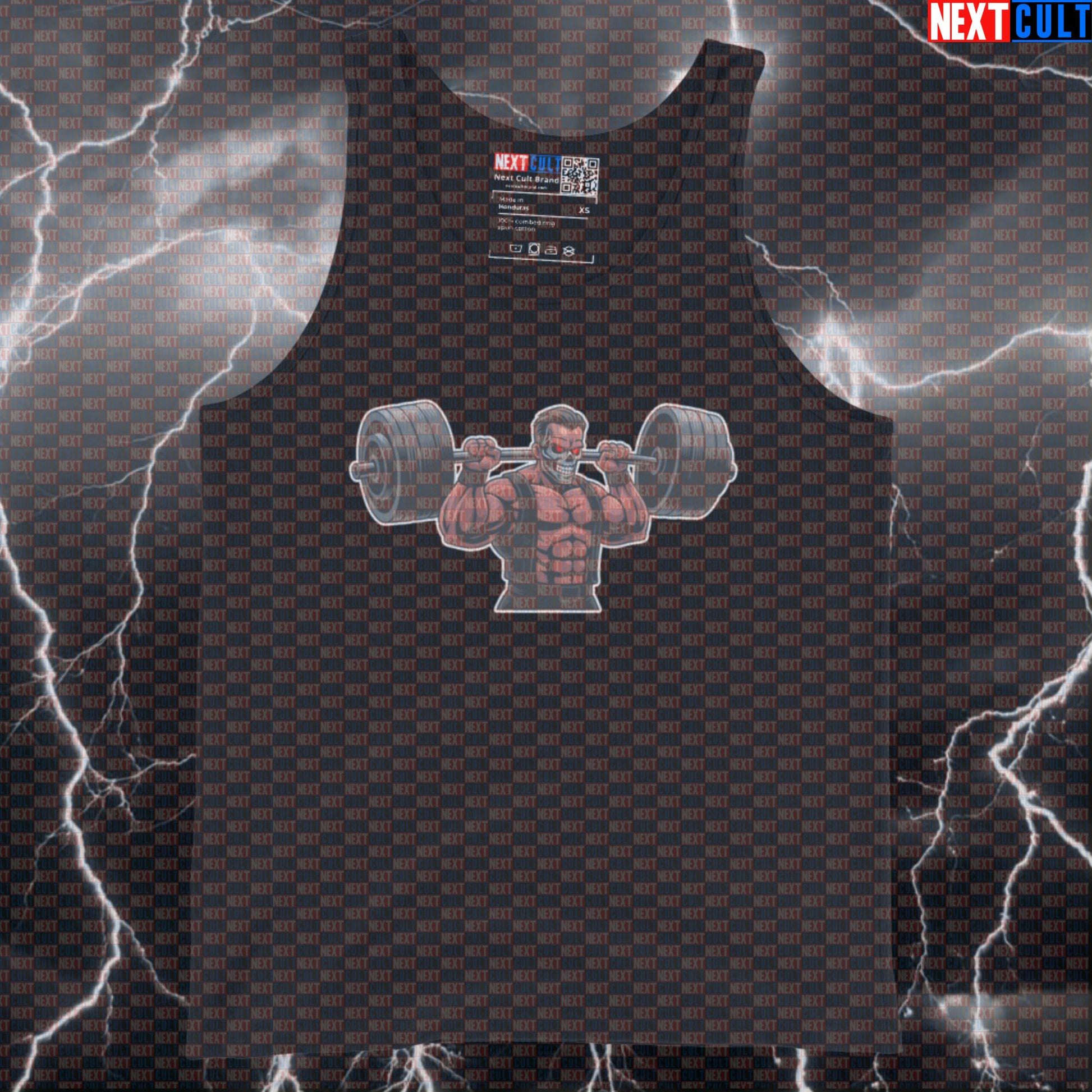 Trenminator Gym Meme Tank Top | Funny Not Natty Bodybuilding Vest | Workout Muscle Shirt Bodybuilding Films Fitness Gym Powerlifting Steroids Workout Next Cult Brand