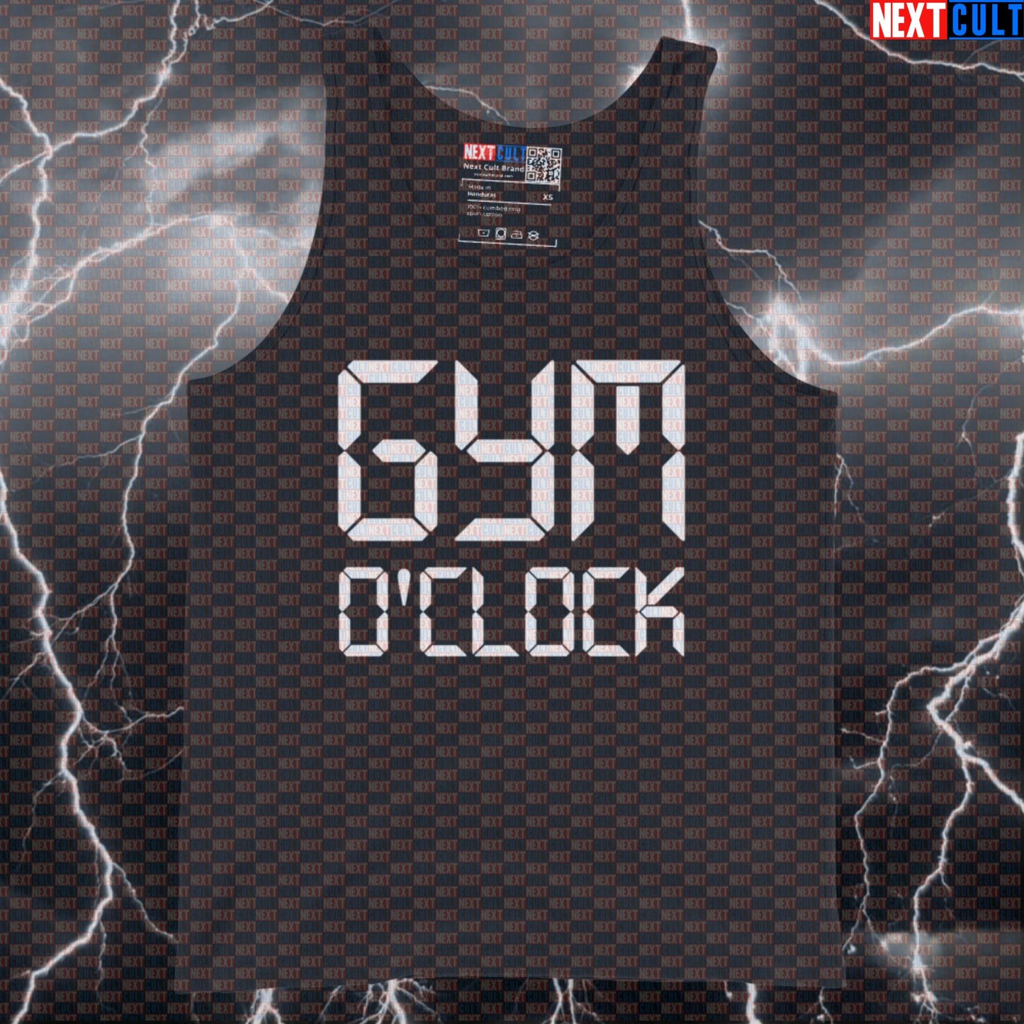 Funny Gym O'Clock Tank Top | Muscle Shirt For Lifters & Gym Bros | Fitness Meme Athletic Shirt Top Bodybuilding Fitness Gym Powerlifting Workout Next Cult Brand
